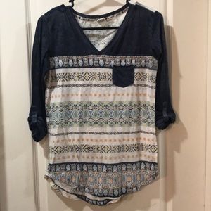 mid sleeve t shirt